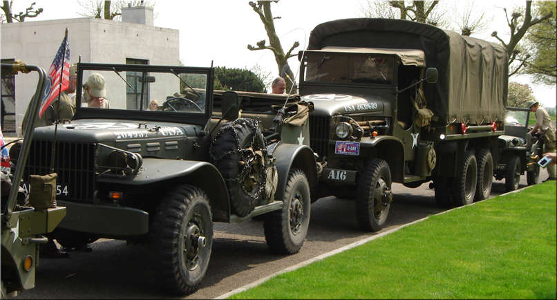 * DODGE WC-57 Command Car
* GMC CCKW 353
* Willy's Jeep